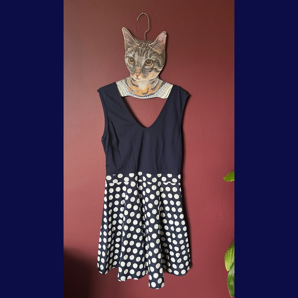 Adorable Fit & Flare Polka Dot Dress